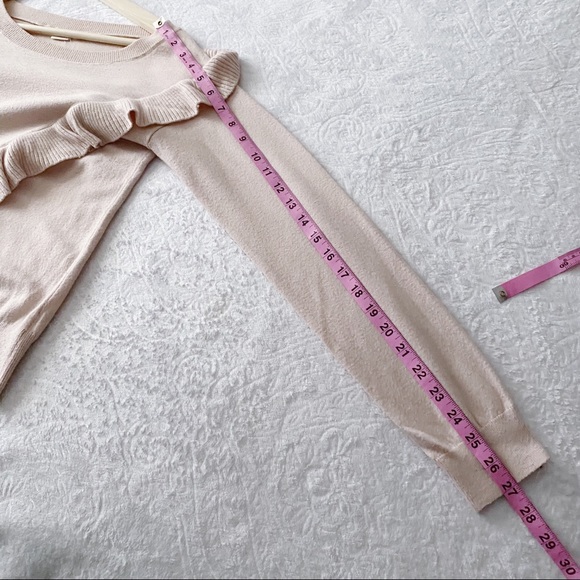 Gap Pale Pink Ruffles Front Sweater - Picture 5 of 11